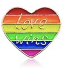 Pin's Cœur Love Wins Gold